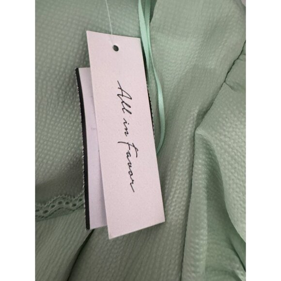 2/$30 NWT All In Favor Small Mint Green Mini Dress Polyester & Elastane - Picture 12 of 16